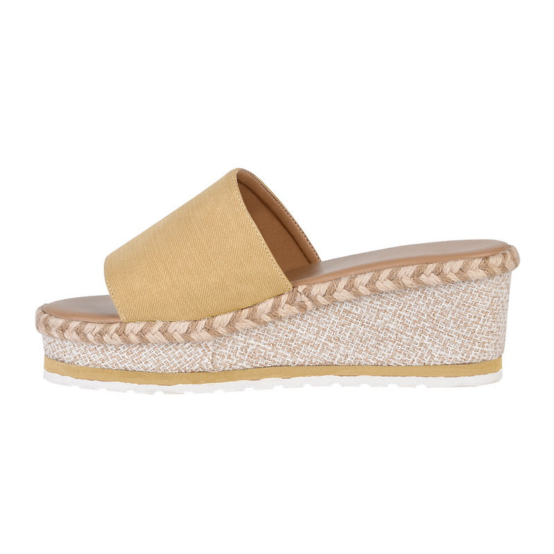 Sarah Express Women's Cutout Platform Wedge Sandals