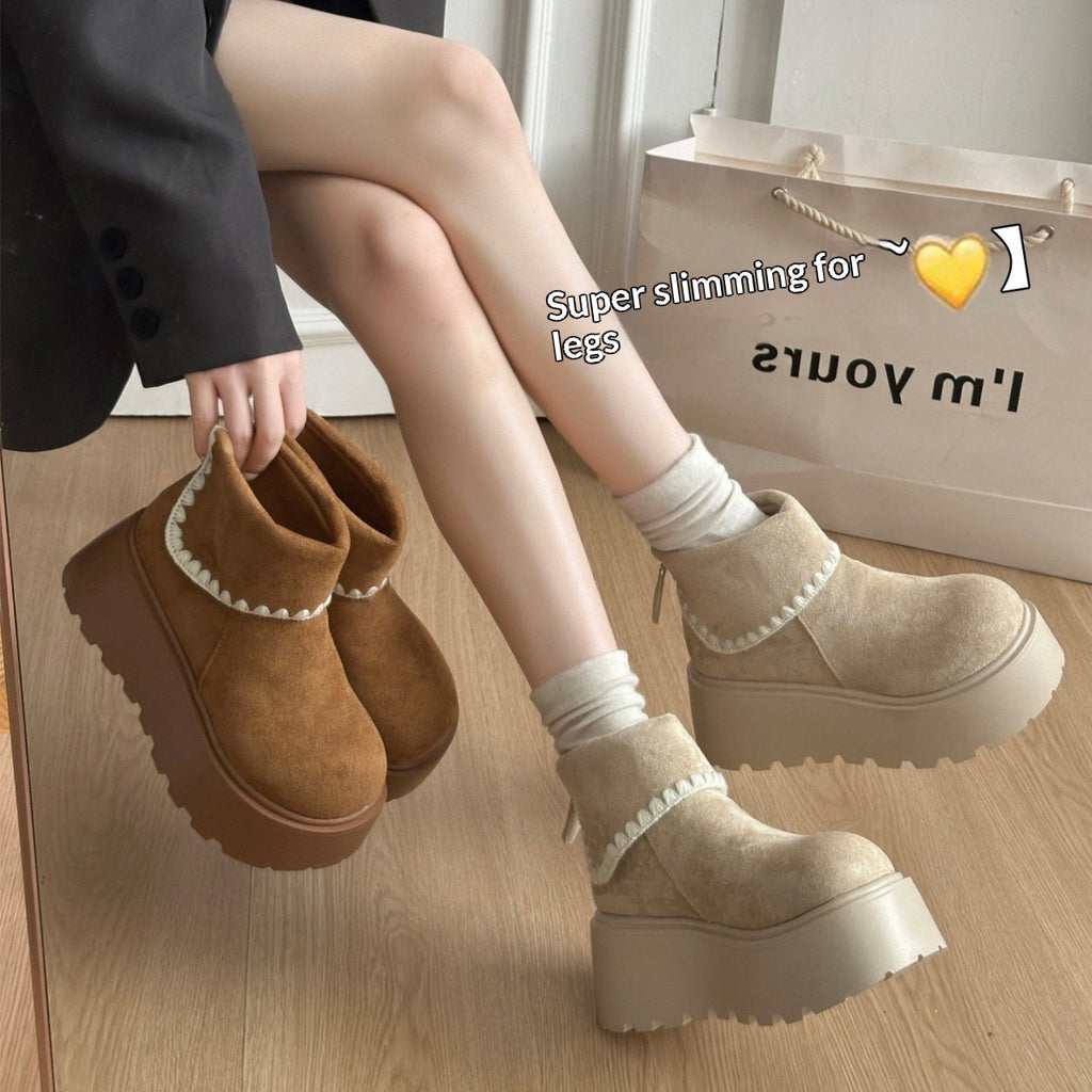Sarah Express Retro Height-Boosting Women's Winter Snow Boots