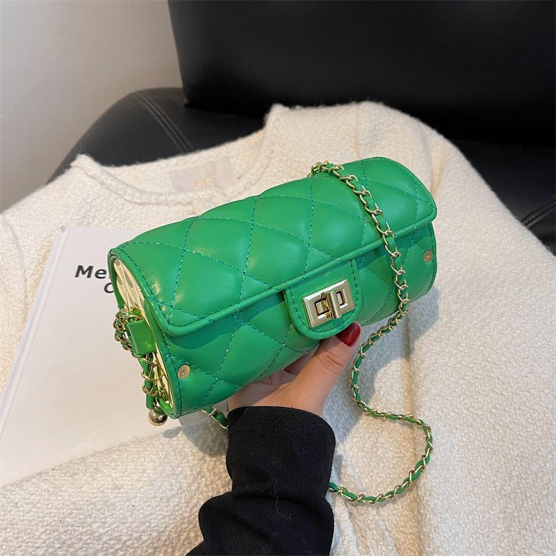 Sarah Express Quilted Chain Strap Small Square Bag