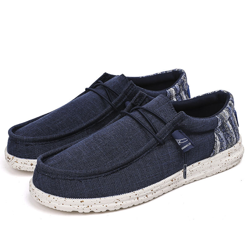 Sarah Express Men's Breathable Canvas Casual Flats