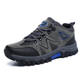 Sarah Express Men's Suede Low Top Hiking Shoes Grey blue