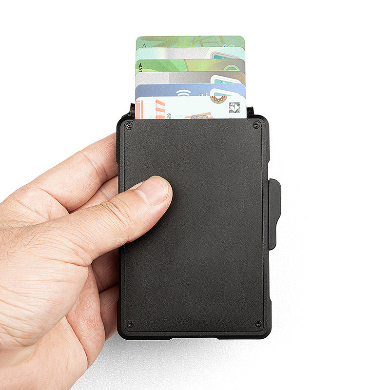 Sarah Express Minimalist Slim Genuine Leather Card Holder