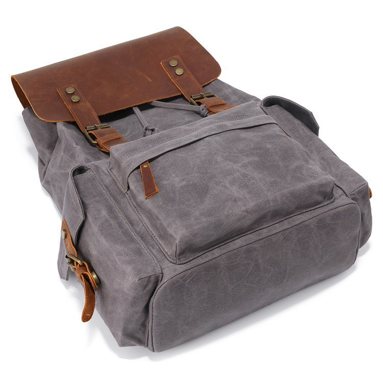 Sarah Express Canvas Oil Wax Waterproof Rucksack