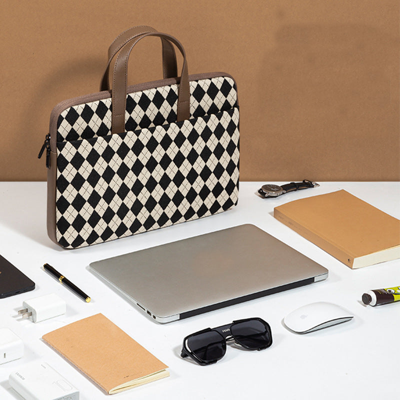 Sarah Express Argyle Pattern Laptop Protective Carrying Bag