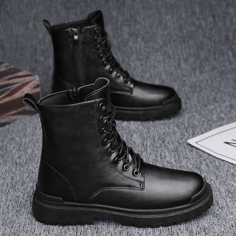 Sarah Express Men's Retro High-Top Platform Boots
