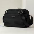 Sarah Express Casual Multi-Compartment Patchwork Crossbody Bag Black