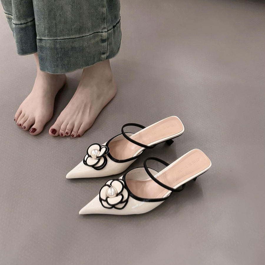 Sarah Express Pointed Toe High Heel Mules