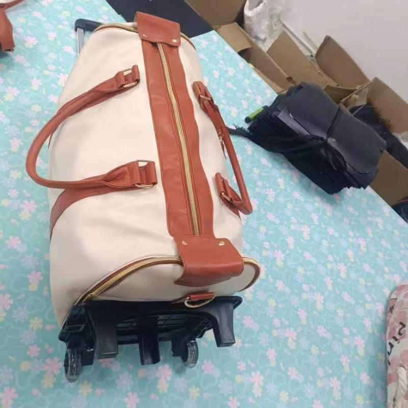 Sarah Express Convertible Rolling Travel Garment Duffel Bag