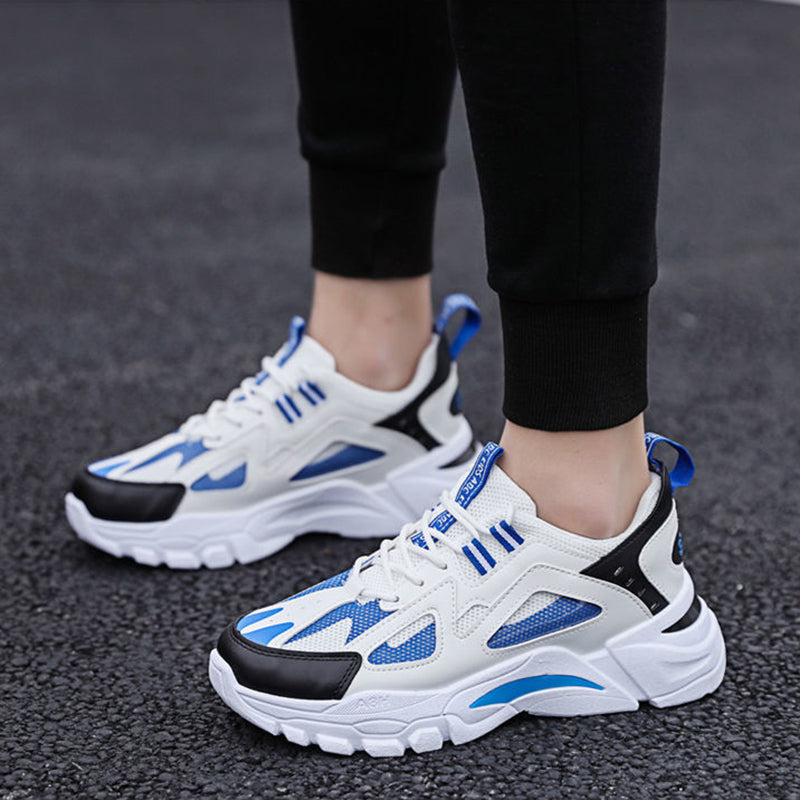 Sarah Express Men's Breathable Lace Up Athletic Sneakers