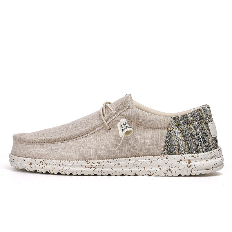 Sarah Express Men's Breathable Canvas Casual Flats