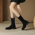Retro Western Chunky Heel Ankle Boots – heel profile alternate view 4