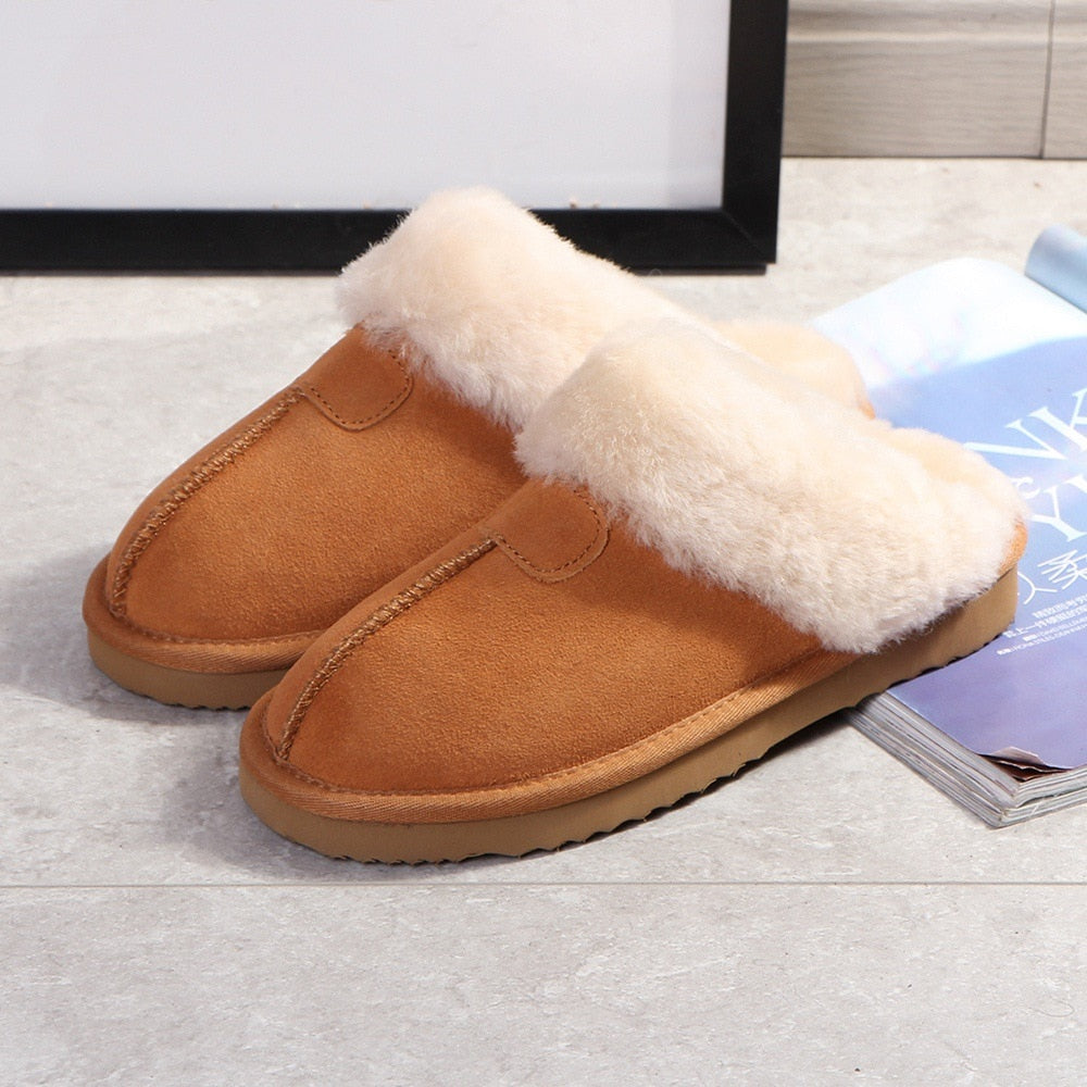 Sarah Express Warm Fleece Lined Slip On Slippers