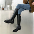 Sarah Express Women's Classic Black Knee High Boots Black