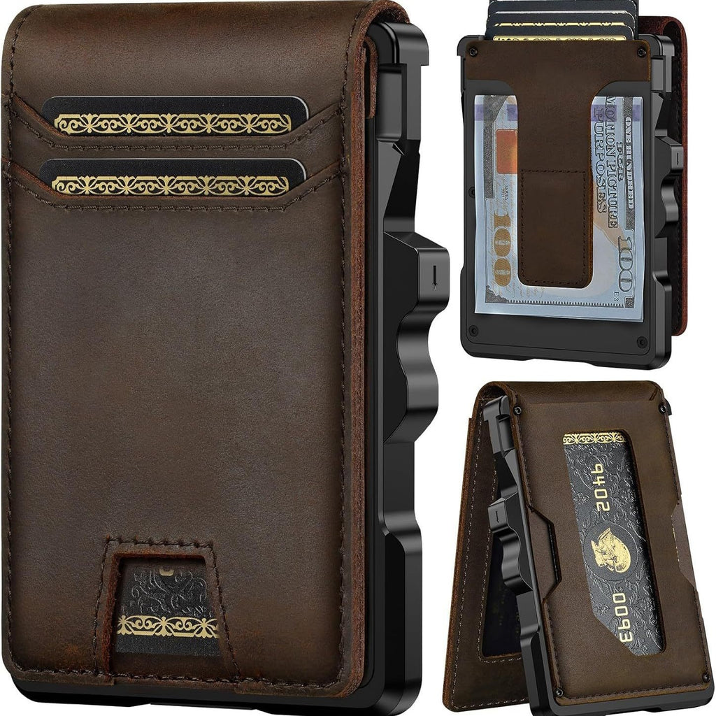 Sarah Express RFID Blocking Metal Slide Card Wallet