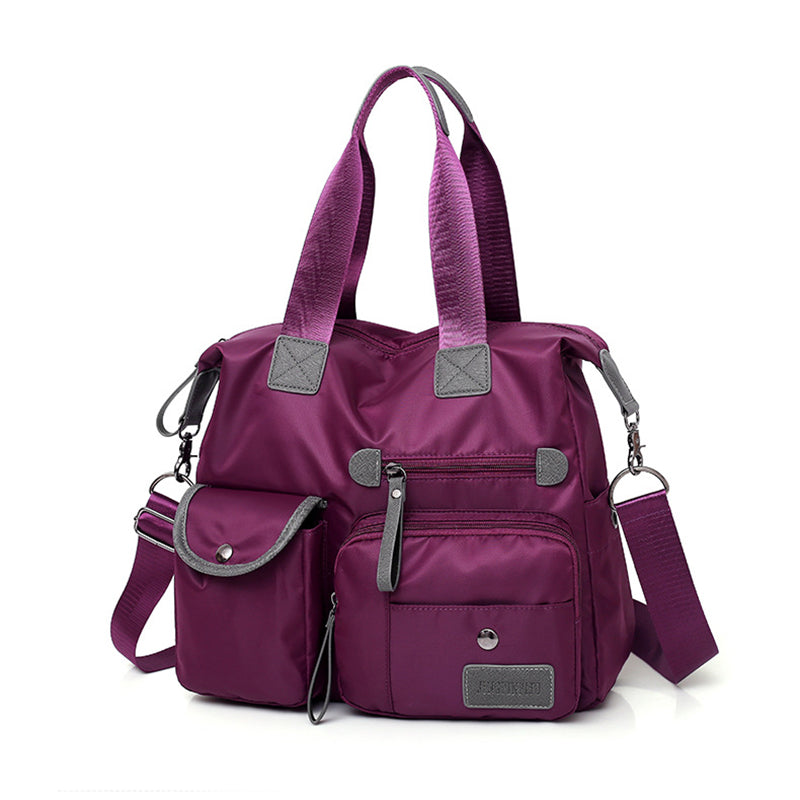 Sarah Express Nylon Multi-Pocket Commuter Messenger Bag