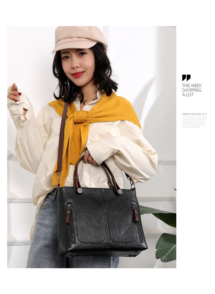 Sarah Express Retro Horizontal Square Travel Handbag