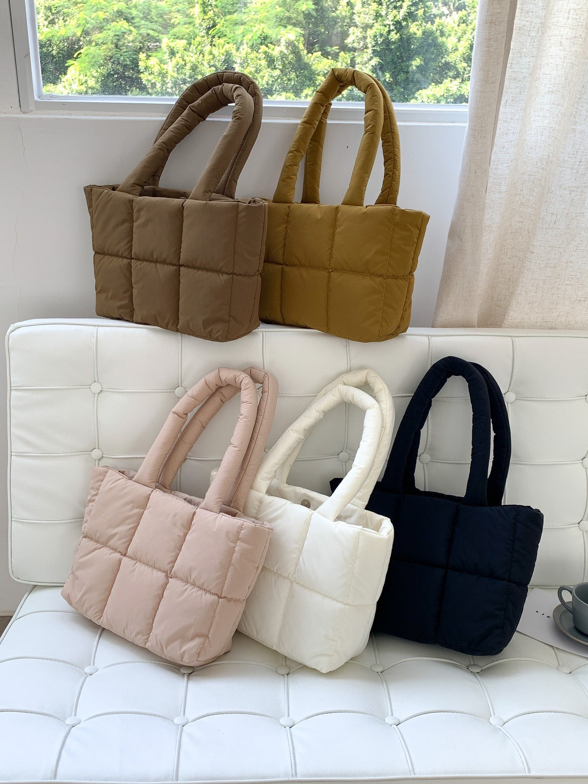 Sarah Express Padded Quilted Tote Bag Commuter Carry