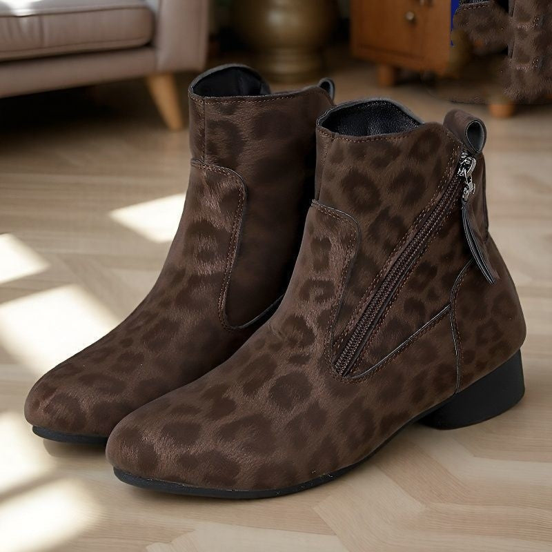 Sarah Express Women's Retro Suede Martin Ankle Boots