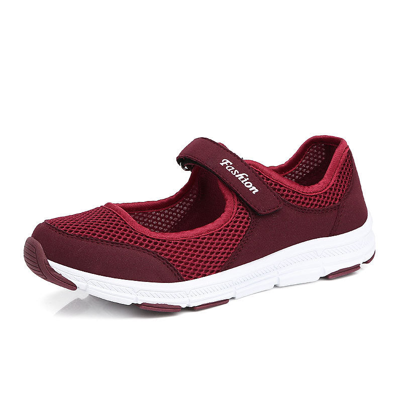 Sarah Express Air-Cushioned Mesh Slip-On Sneakers 766 Red
