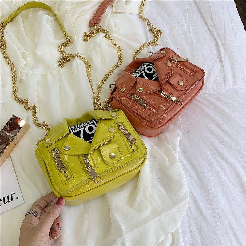 Sarah Express Motorcycle Jacket Inspired Crossbody Bag