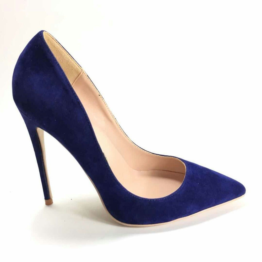 Sarah Express Pointed Toe Suede Stiletto Heels