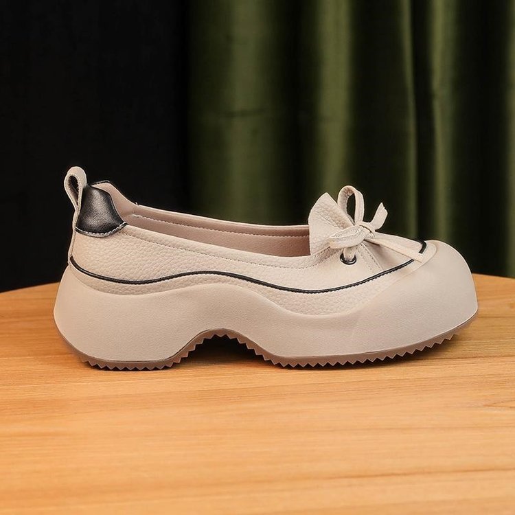 Sarah Express Retro Slip-On Thick-Sole Casual Platforms
