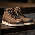 Sarah Express Men's Retro Mountaineering High-top Boots Brown