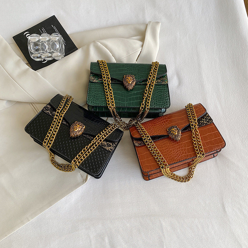 Retro Underarm Bag With Chain And Crocodile Pattern – product detail alternate view 13
