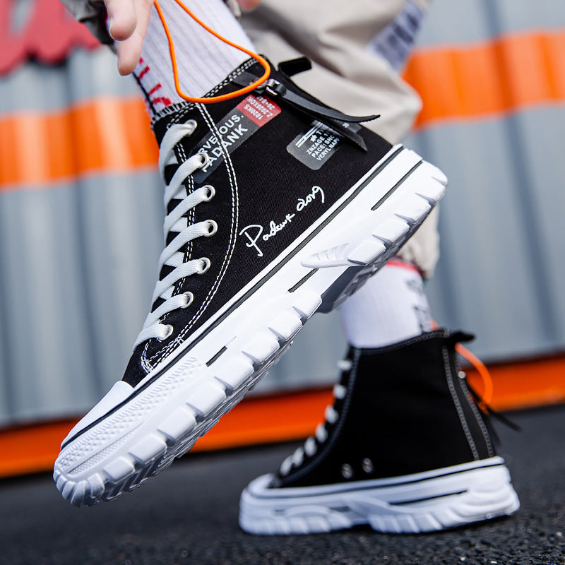 Sarah Express Graphic High-Top Canvas Sneakers