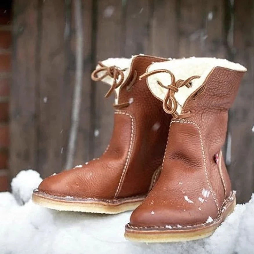 Sarah Express Women's Plush Lined Winter Snow Boots