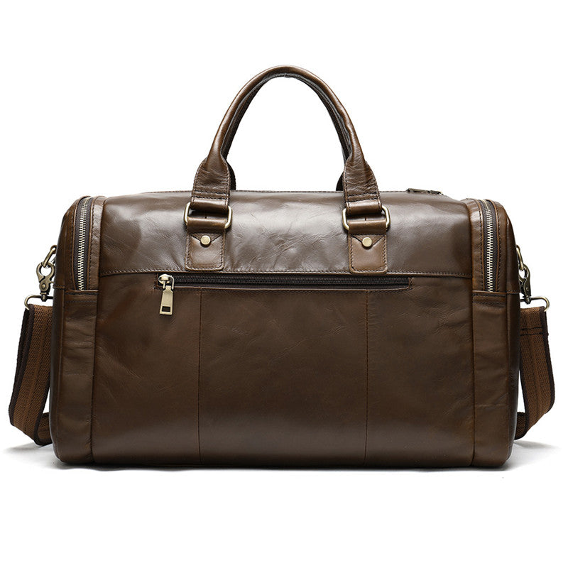 Sarah Express Leather Travel Duffel Bag