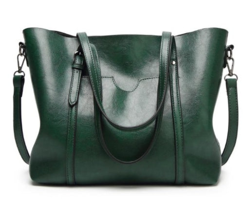 Sarah Express Hand Painted Structured Everyday Handbag Green