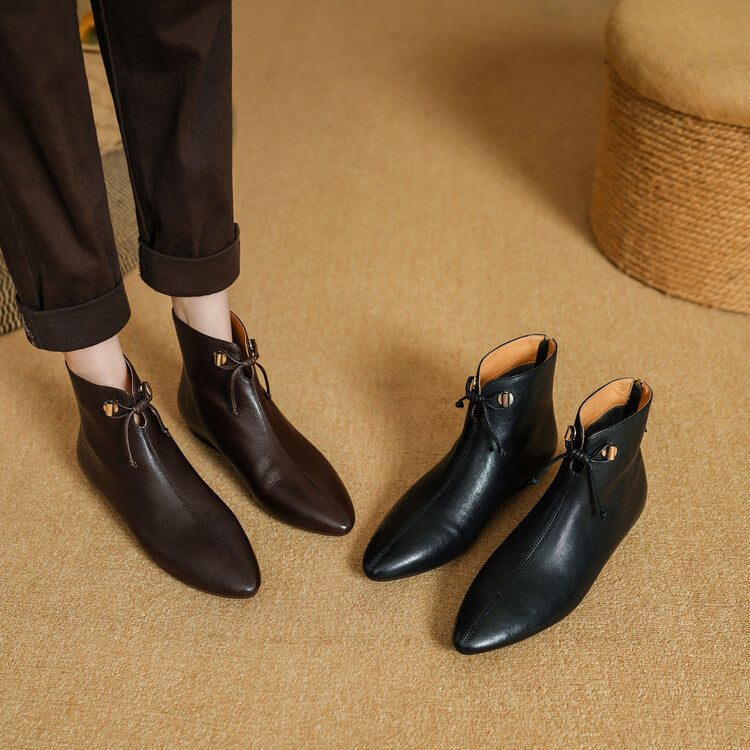 Sarah Express Sheepskin Ankle Boots with Soft Sole