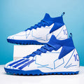 Sarah Express High-Top Men's Soccer Training Shoes Broken Nail Ak47 White