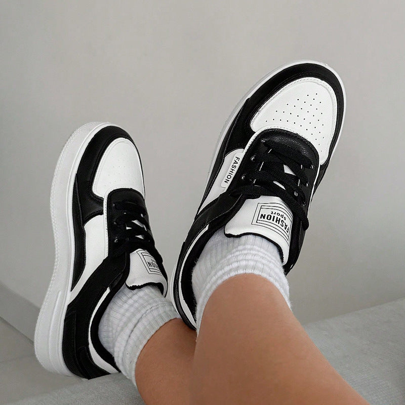 Sarah Express Breathable Round Toe Slip-On Sneakers Black