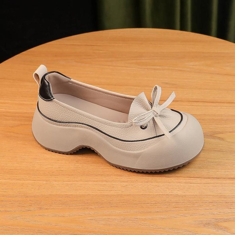 Sarah Express Retro Slip-On Thick-Sole Casual Platforms