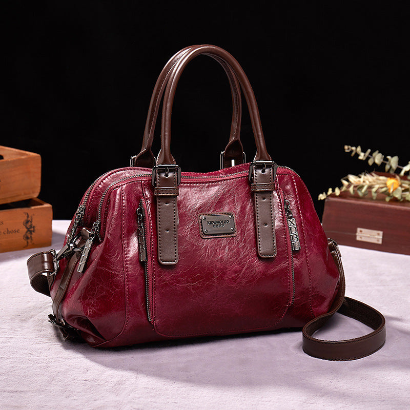 Sarah Express Structured Splicing Crossbody Handbag