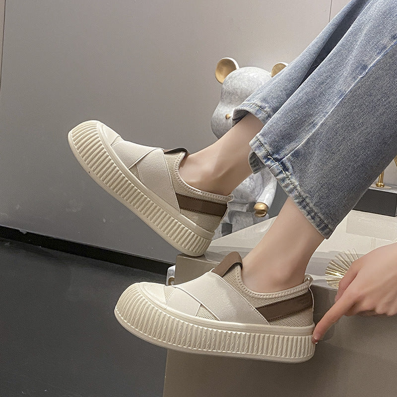 Sarah Express Women's Chunky Platform Slip-On Sneakers