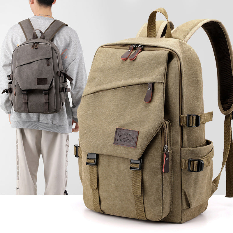 Sarah Express Retro Canvas Large Capacity Student Backpack