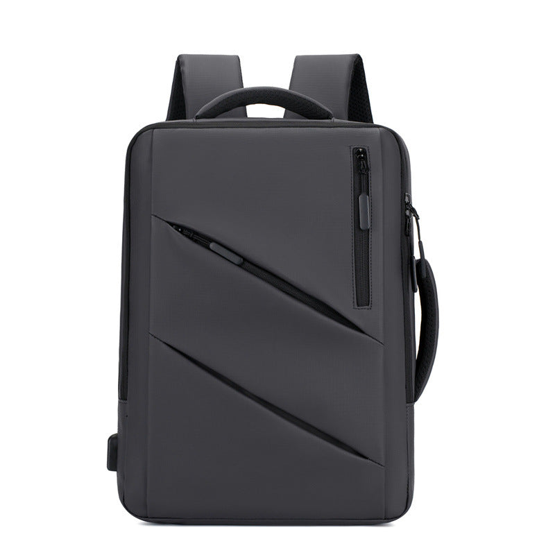 Sarah Express Large Capacity Water-Repellent Laptop Backpack Gray