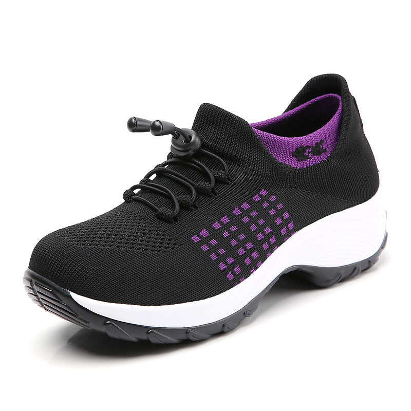 Sarah Express Breathable Lightweight Knit Sock Sneakers