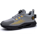 Sarah Express Protective Mesh Sneakers with Dial Closure Grey