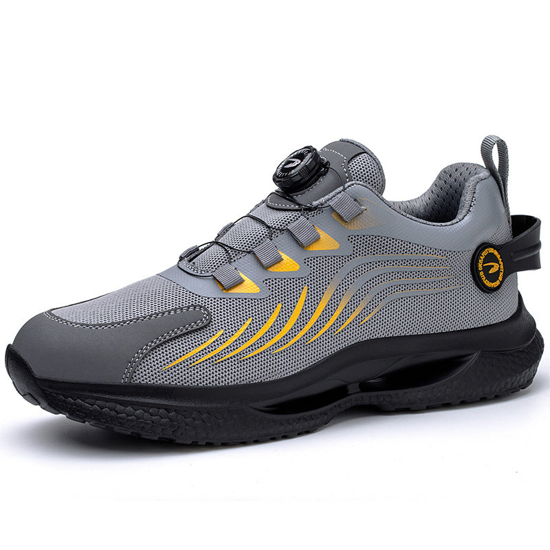 Sarah Express Protective Mesh Sneakers with Dial Closure Grey