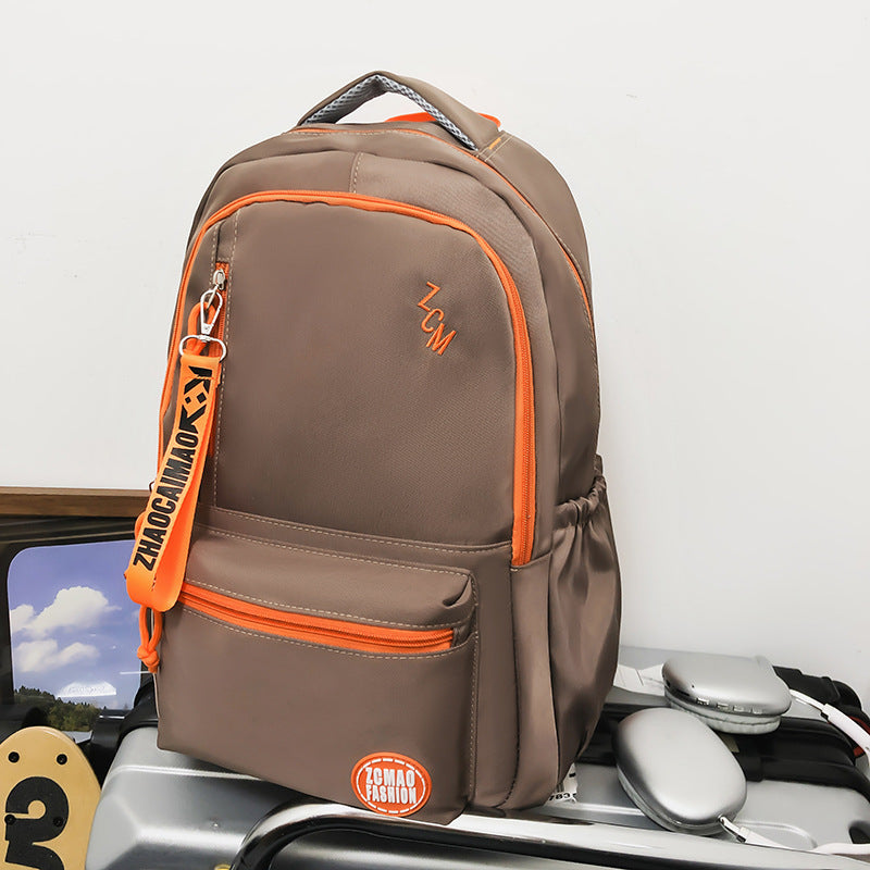 Sarah Express Large Capacity Student School Computer Backpack Khaki