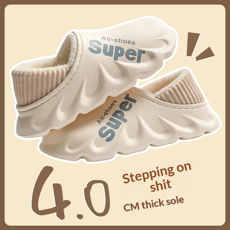 Faux Fur Lined Winter Slippers – product detail alternate view
