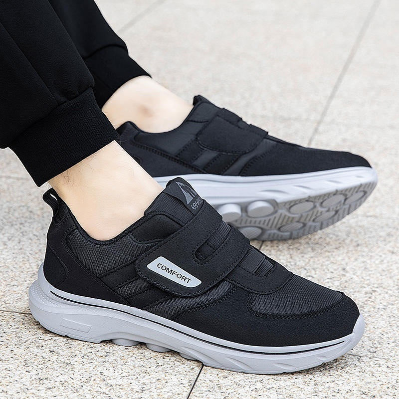 Sarah Express Unisex Wide-Toe Velcro Walking Shoes
