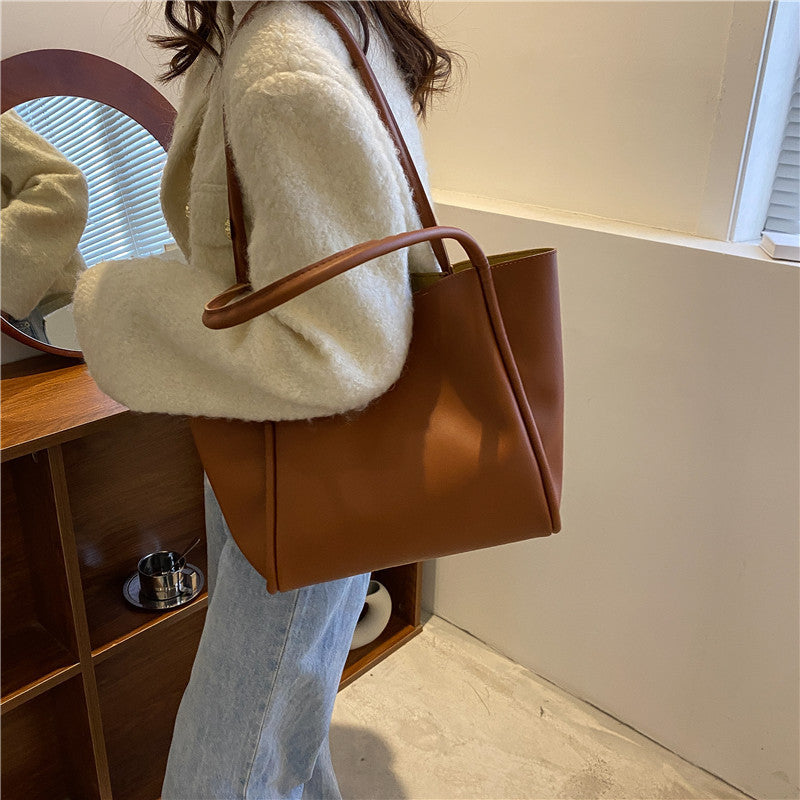 Sarah Express Solid Color Tote Bag With Wallet
