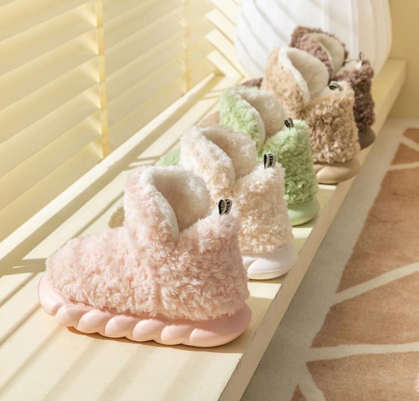 Sarah Express Unisex Waterproof Plush Platform Slippers