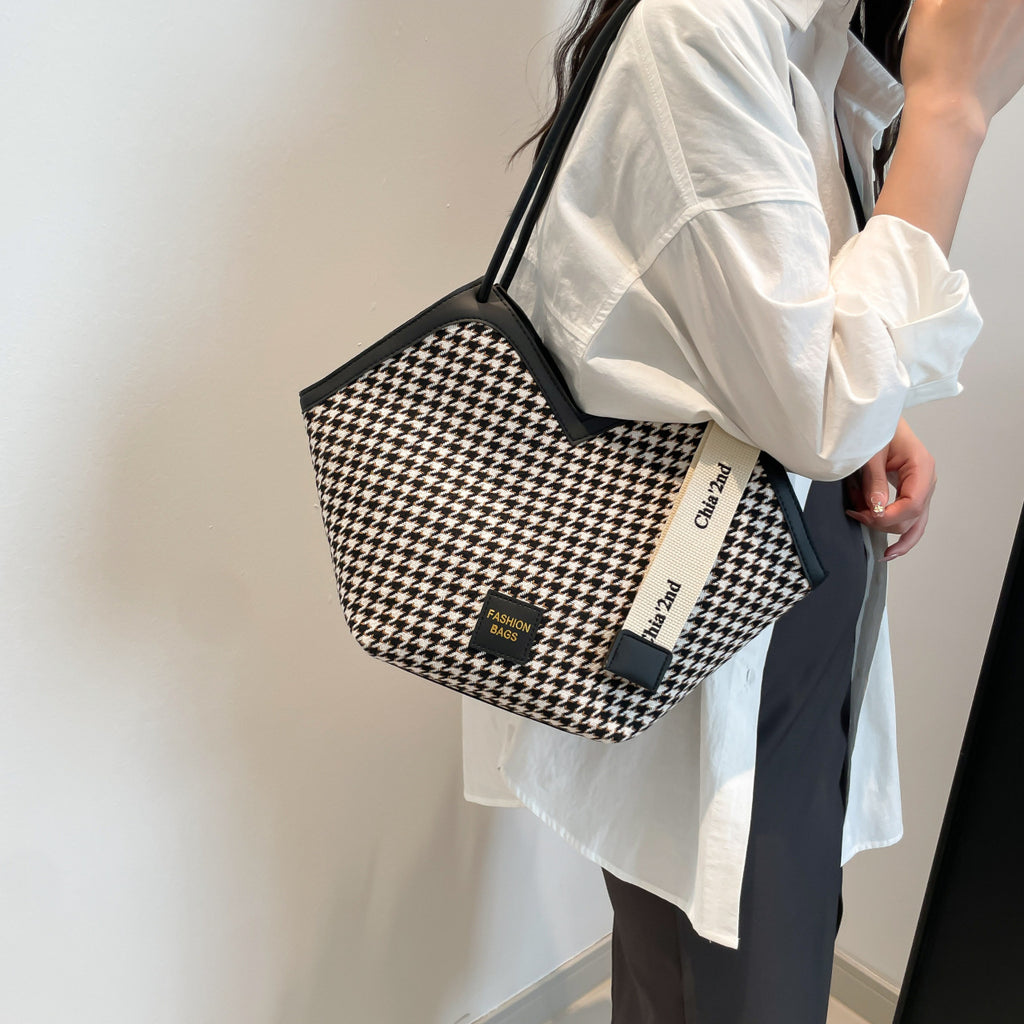 Sarah Express Patchwork PU Leather Crossbody Shoulder Bag