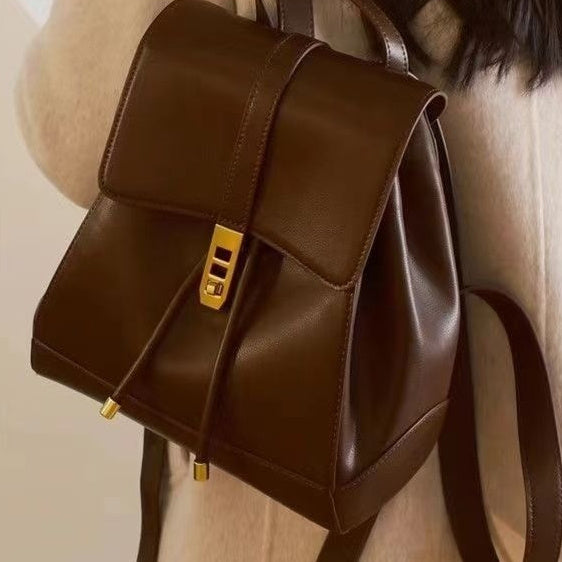 Sarah Express Large Capacity PU Leather Convertible Backpack